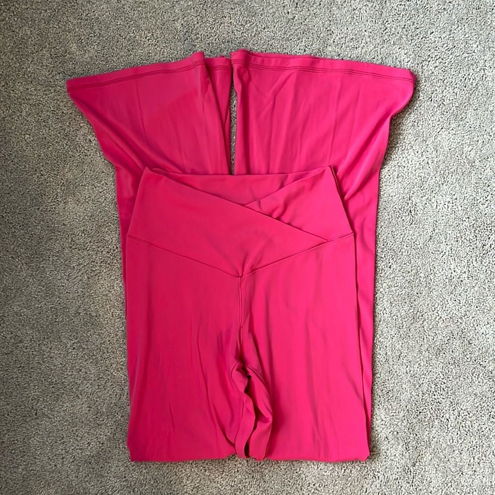 Aerie Offline Flare Legging Hot Pink